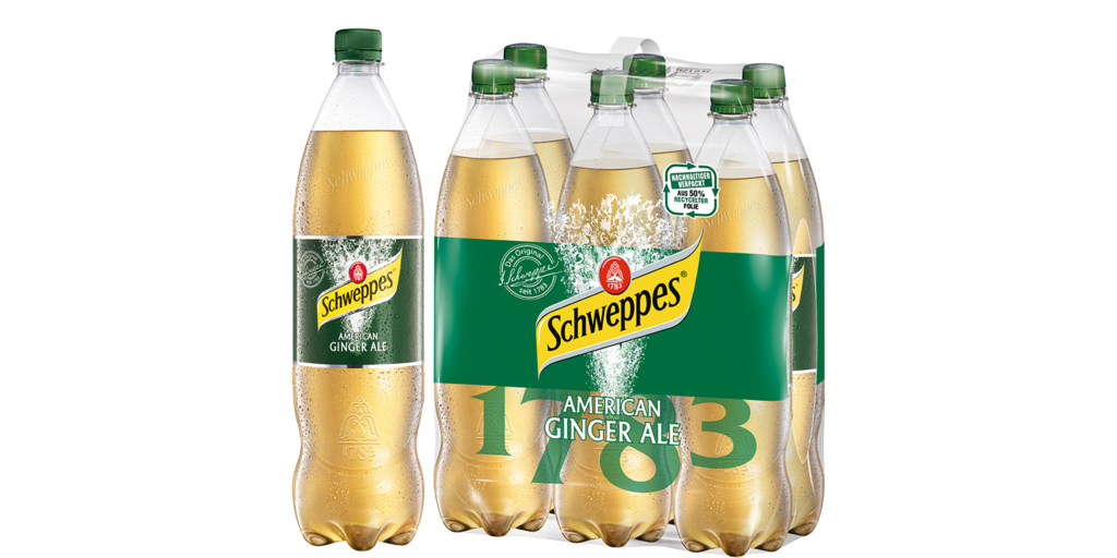 6 1.25l Fl Schweppes Ginger Ale PET EWP 