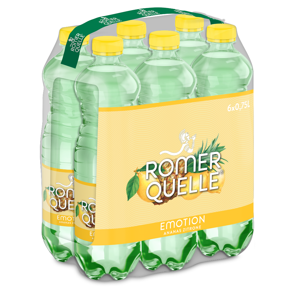 6 0.75l Fl Römerquelle Emotion Ananas Zitrone PET EWP 
