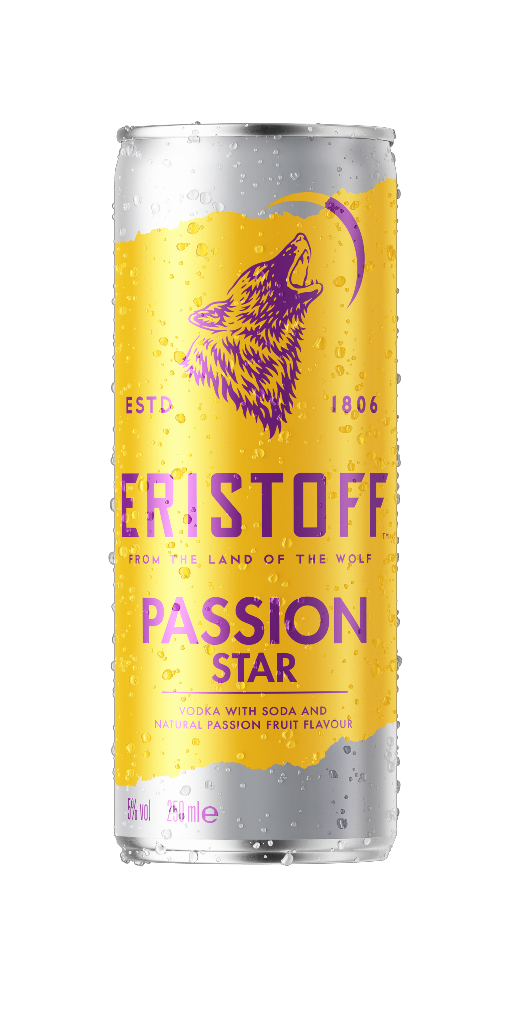 12 0.25lDs Eristoff Passion Star 5% 