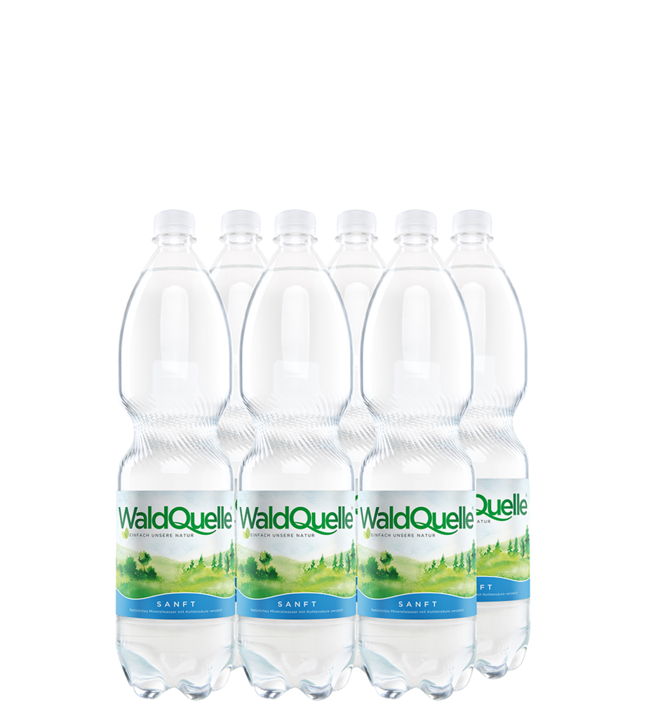 6 1.50l Fl Waldquelle Mineralwasser sanft PET EWP 