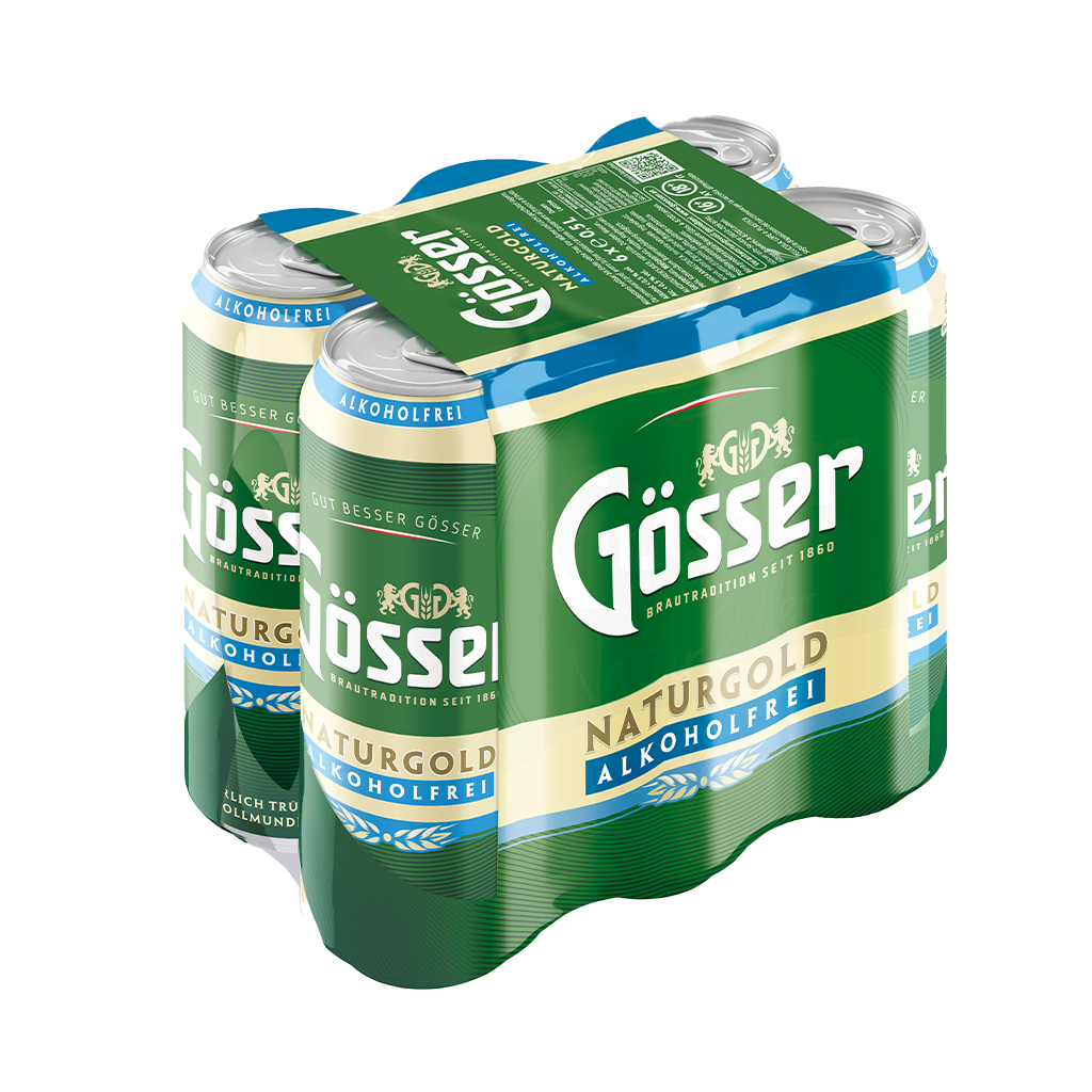 4 6/0.50MP Gösser Naturgold alkoholfrei Dose EWP 