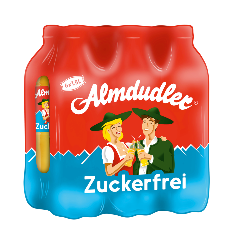 6 1.50l Fl Almdudler zuckerfrei PET EWP 