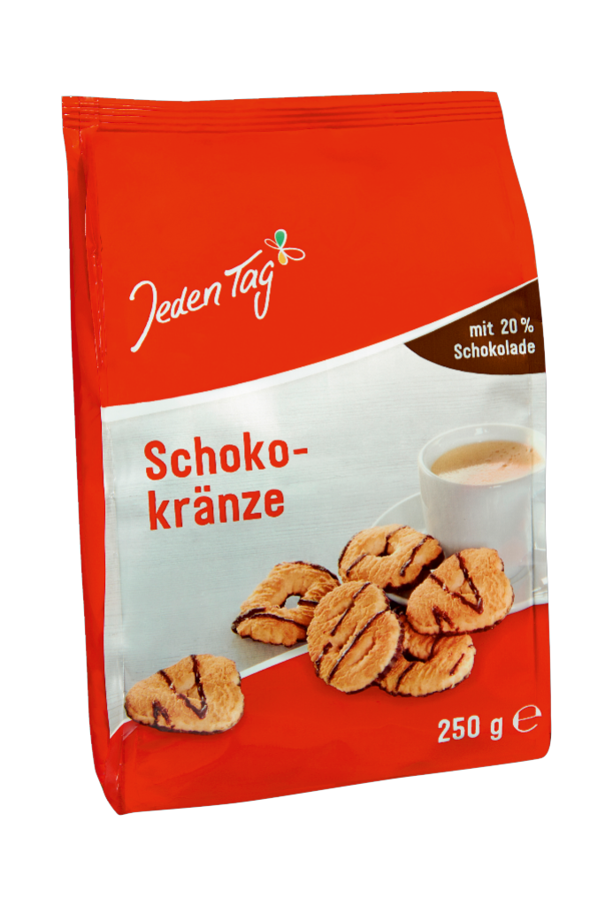 10 250g Bt Jeden Tag Schokokränze 
