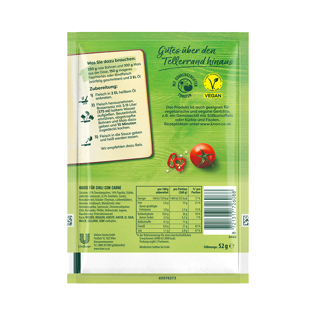 26 52g Bt Knorr Basis Chili con Carne 