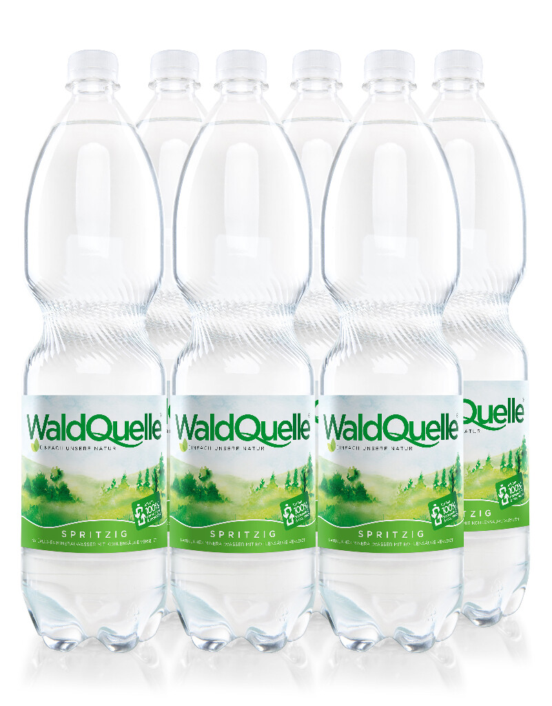 6 1.50l Fl Waldquelle spritzig 