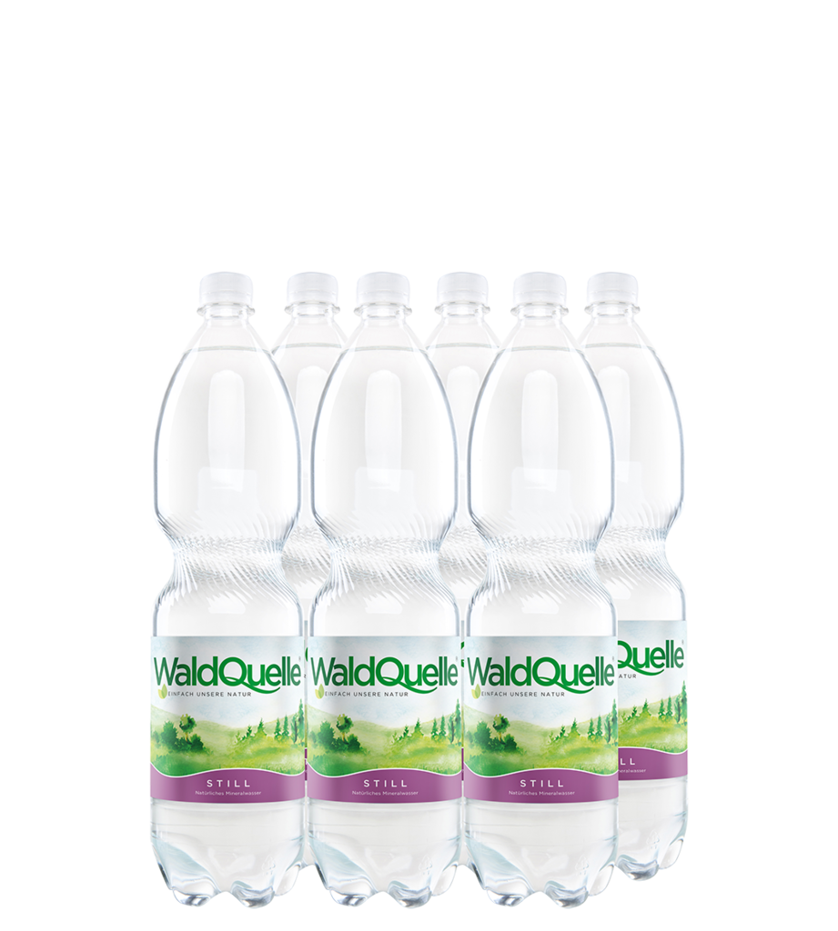 6 1.50l Fl Waldquelle Mineralwasser still PET EWP 