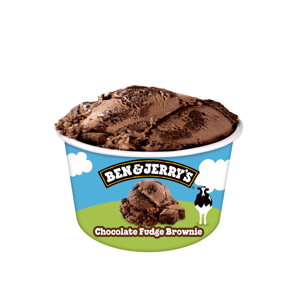 12 100ml Pg TKK Ben&Jerrys Eisbecher Chocolate Fudge Brownie 