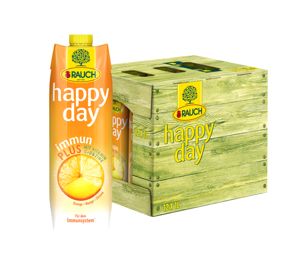 12 1.00l Pg Rauch Happy Day Immun Plus 