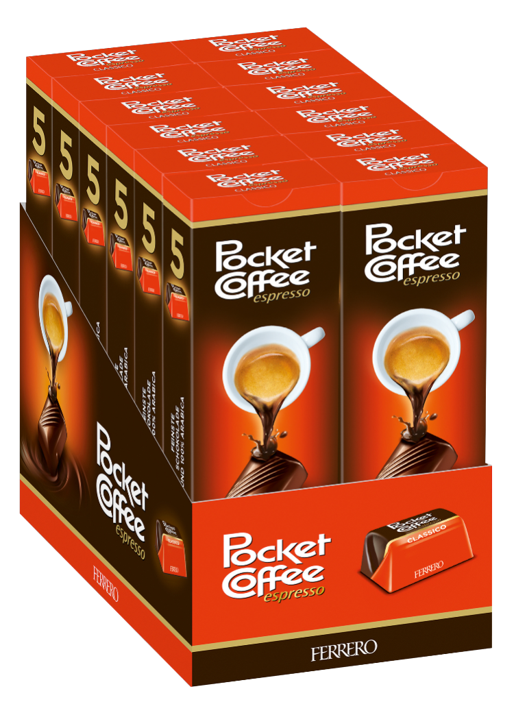 12 62.5g Rg Ferrero Pocket Coffee T5 