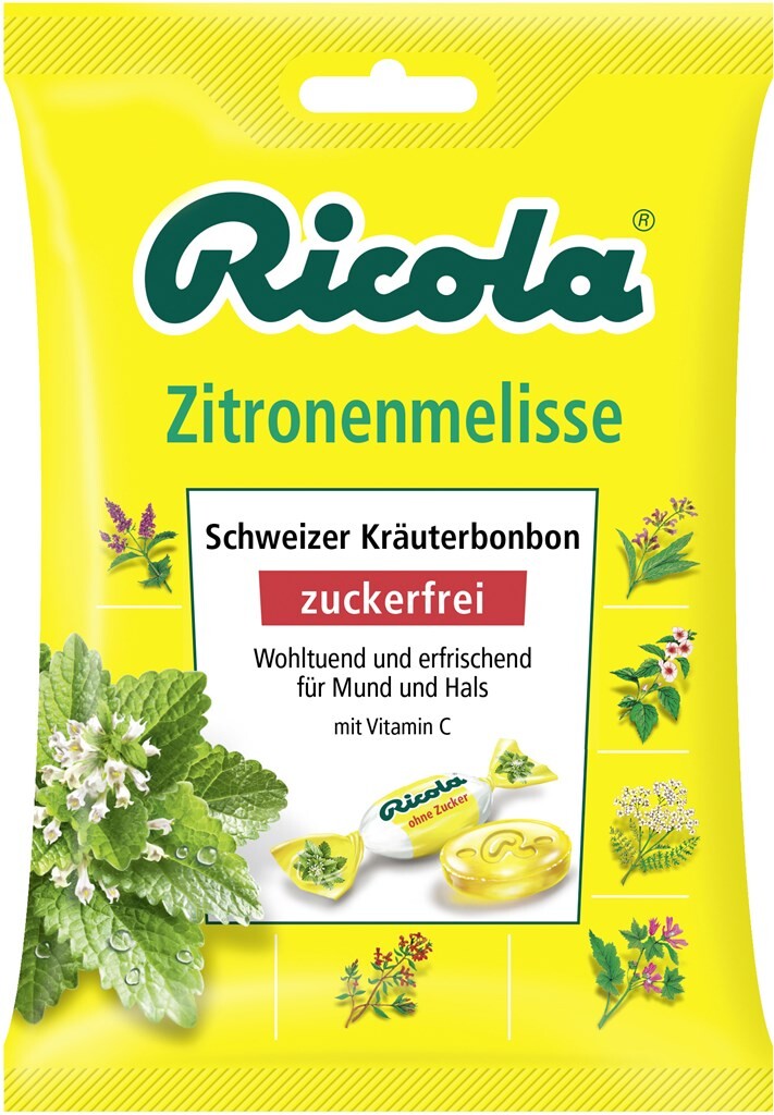 18 75g Bt Ricola Zitronenmelisse zuckerfrei 