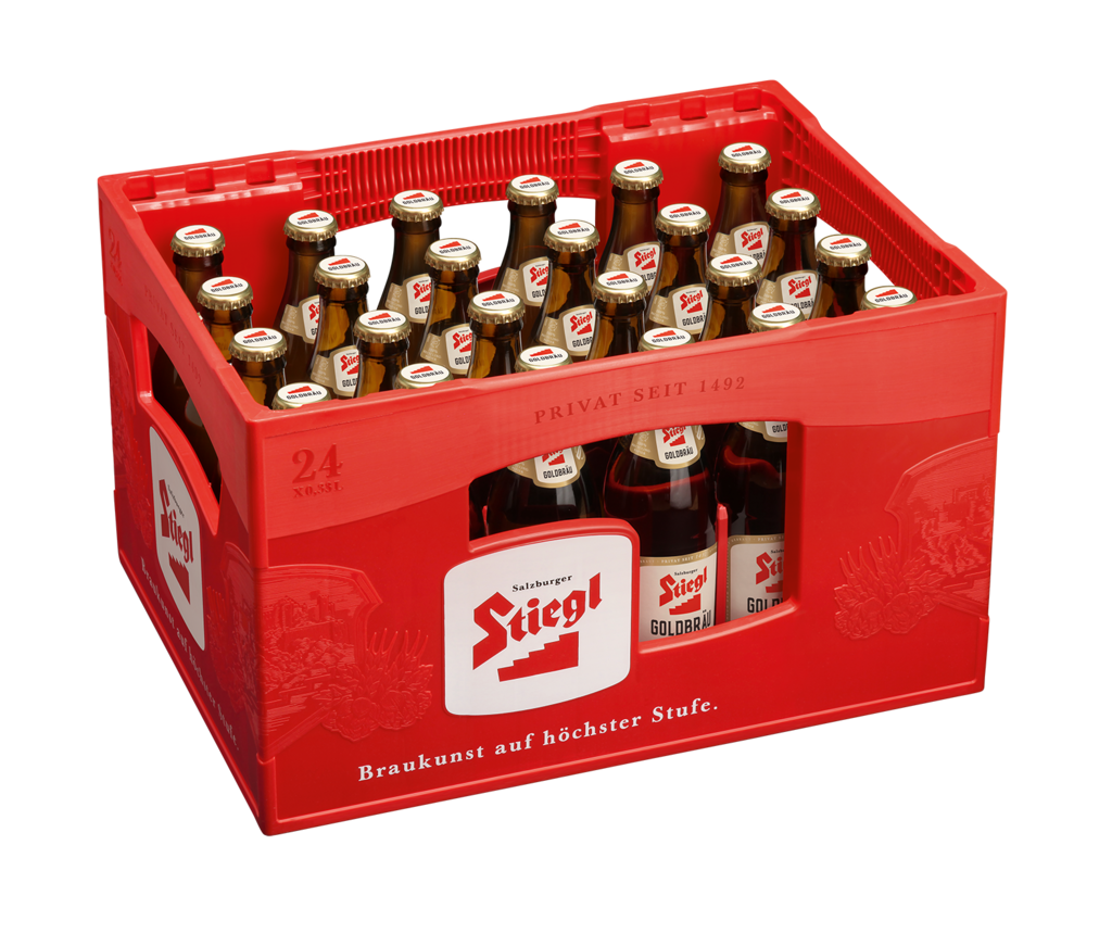 24 0.33lFl Stiegl Goldbräu Poolflasche MW  