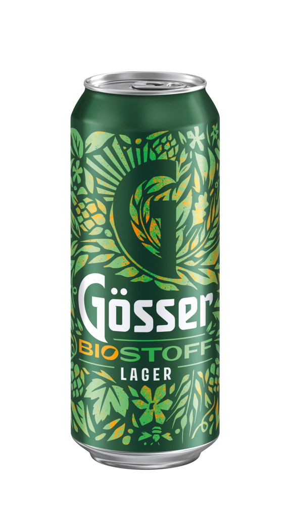 4 6/0.50MP Gösser Biostoff Lager Dose EWP 