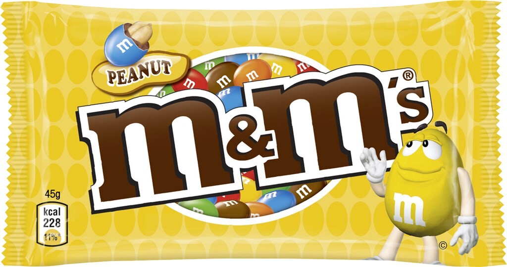 24 45 gr Pg M&M's Erdnuss 