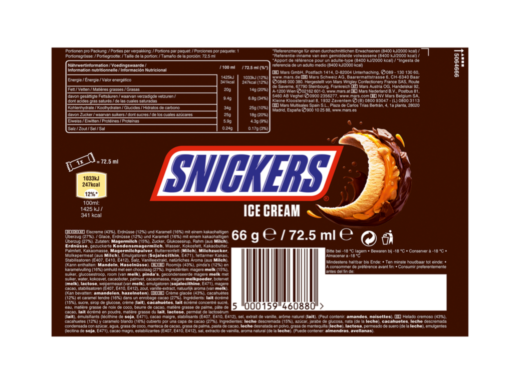 24 66grRg TKK Snickers Ice Cream 