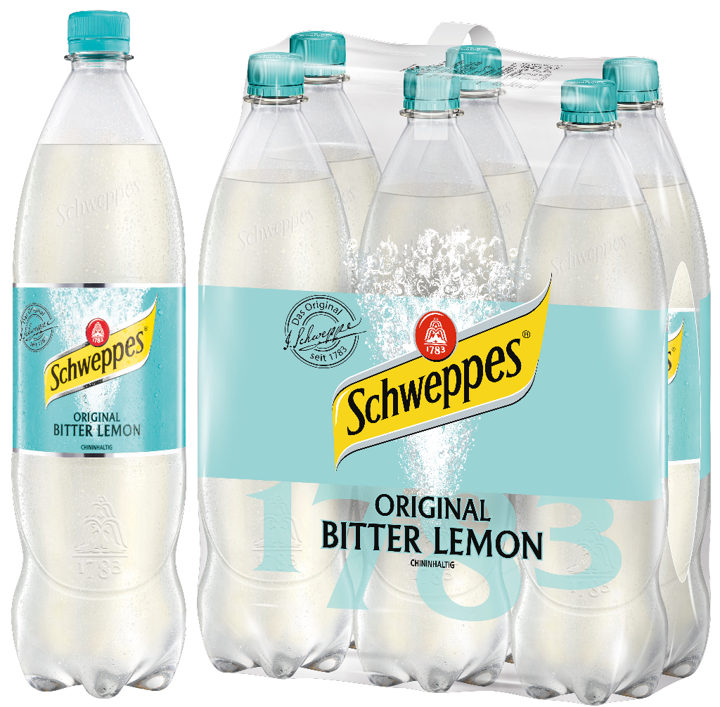 6 1.25l Fl Schweppes Bitter Lemon EW 