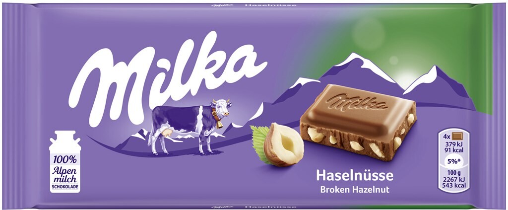 22 100gr Ta Milka Haselnuss 