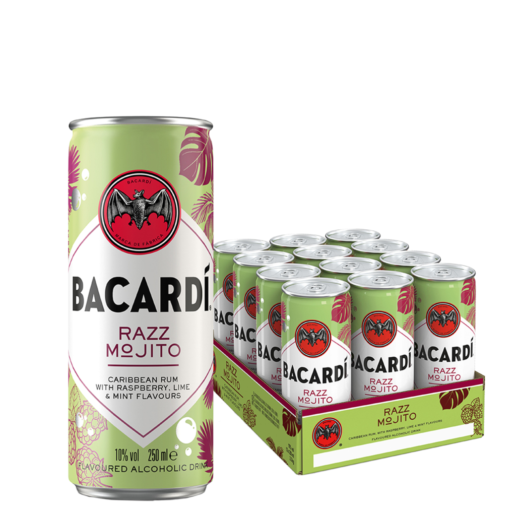 12 0.25l Ds Bacardi Razz Mojito 10% EWP 