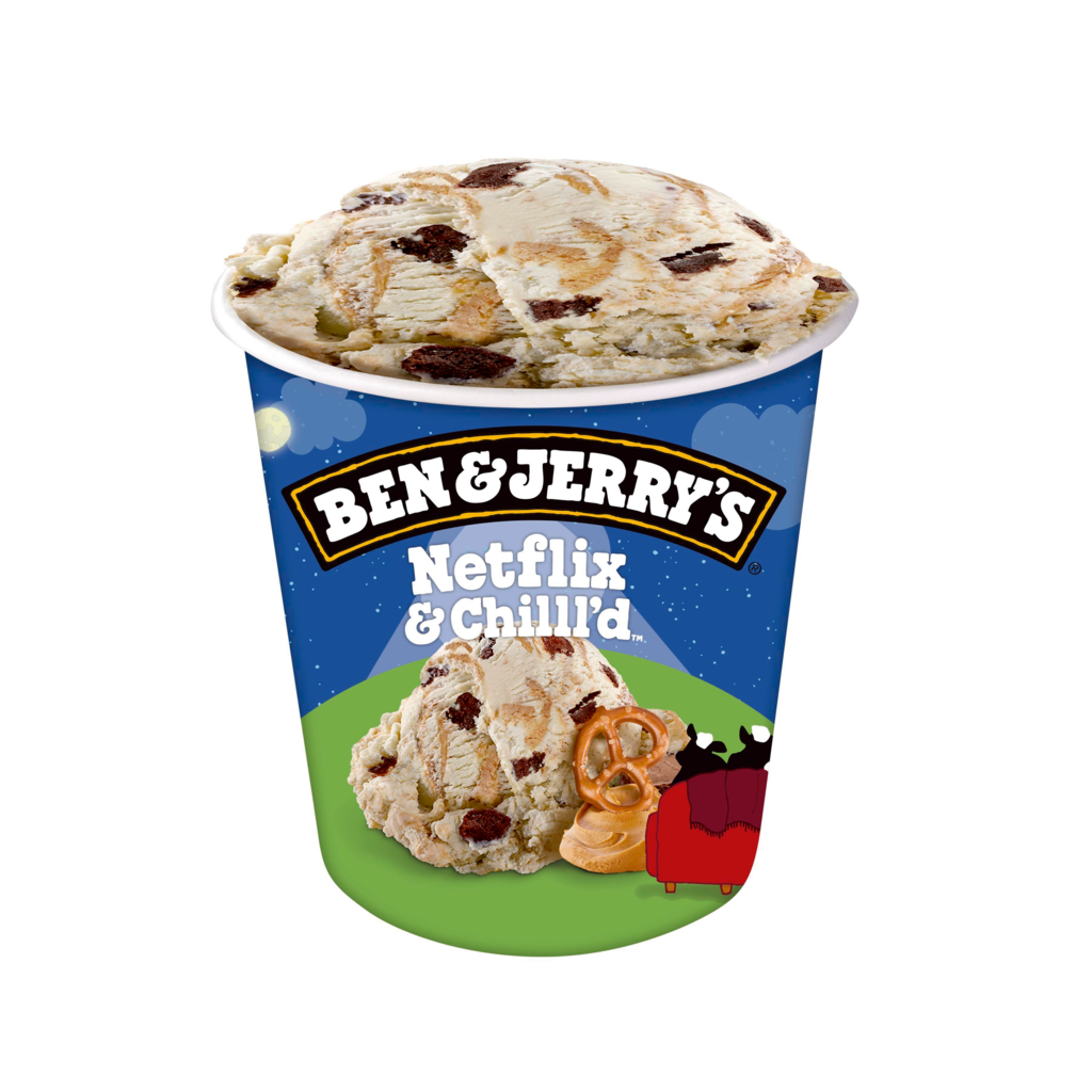 8 465ml Pg TKK Ben&Jerrys Eisbecher Netflix & Chilll'd 