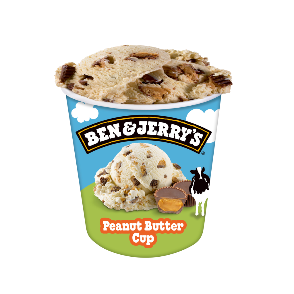 8 465ml Pg TKK Ben&Jerrys Eisbecher Peanut Butter Cup 