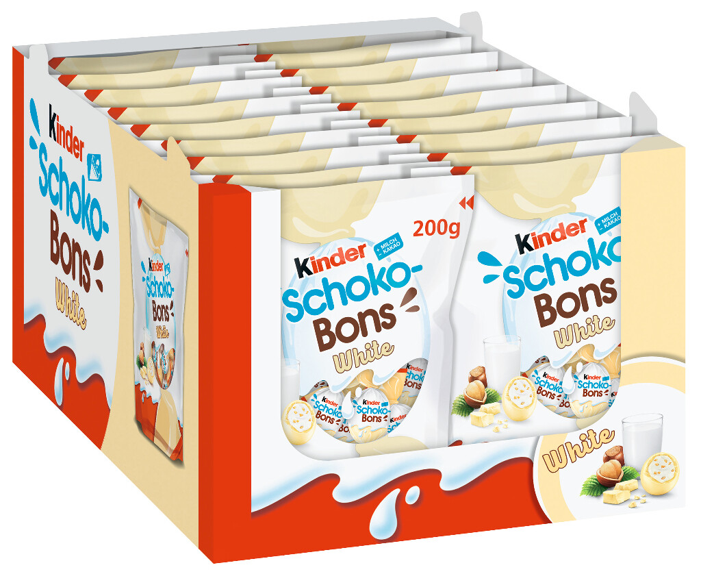 18 200g Pg Ferrero Kinder Schoko-Bons White  