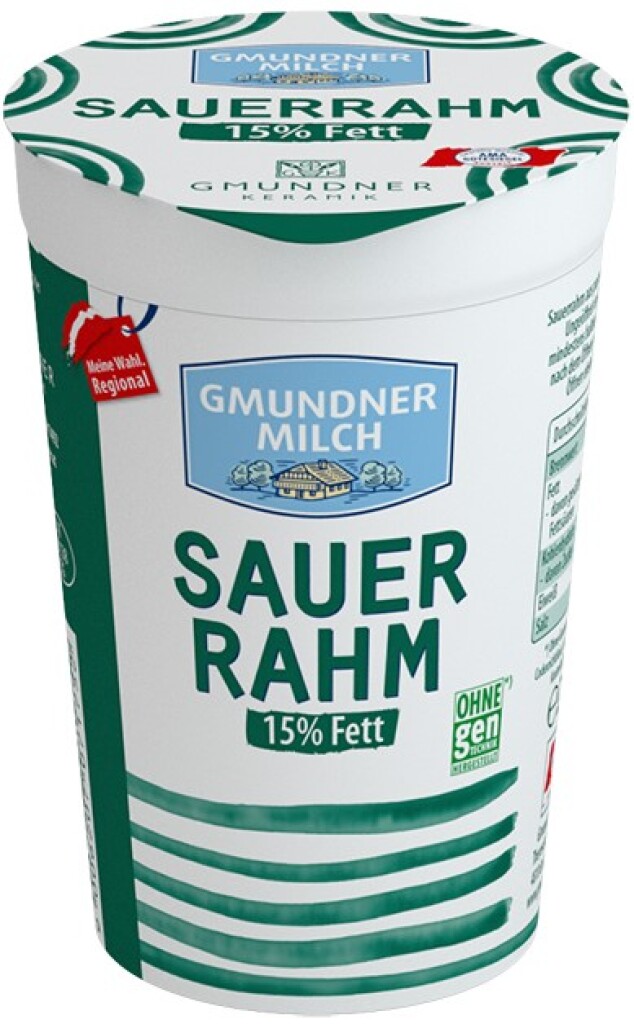 1 250g Be Gmundner Milch Sauerrahm  