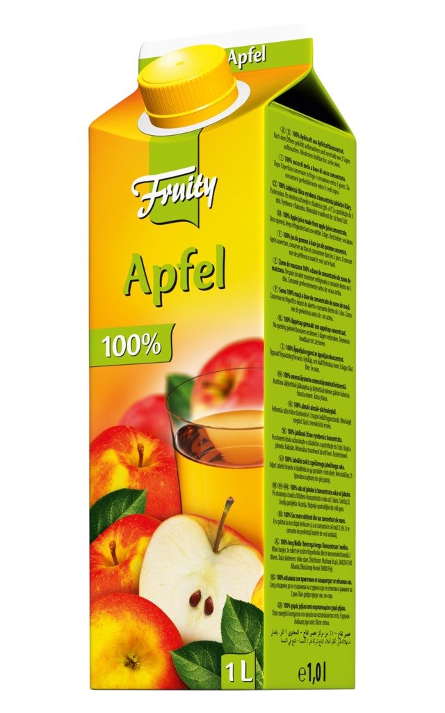 12 1.00l Pg Pfanner Fruity Apfelsaft 100% 