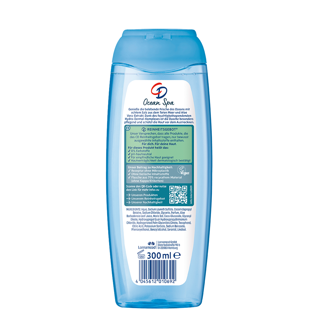 6 300ml Fl CD Duschgel Ocean Spa 