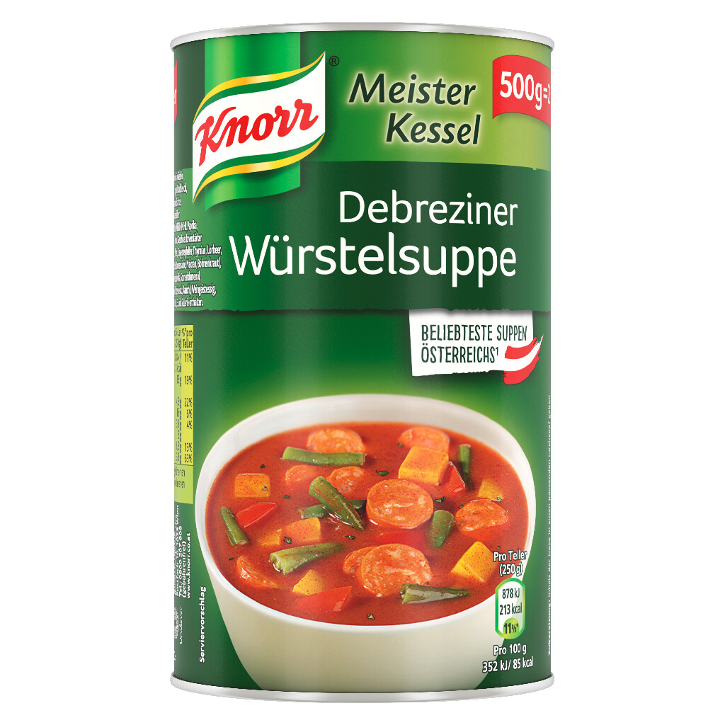 6 500gr Ds Knorr Meisterkessel Würstelsuppe 