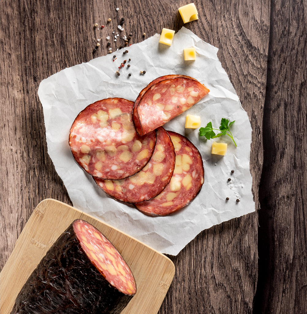 1 300g Pg Gourmetfein Rauchkäswurst 