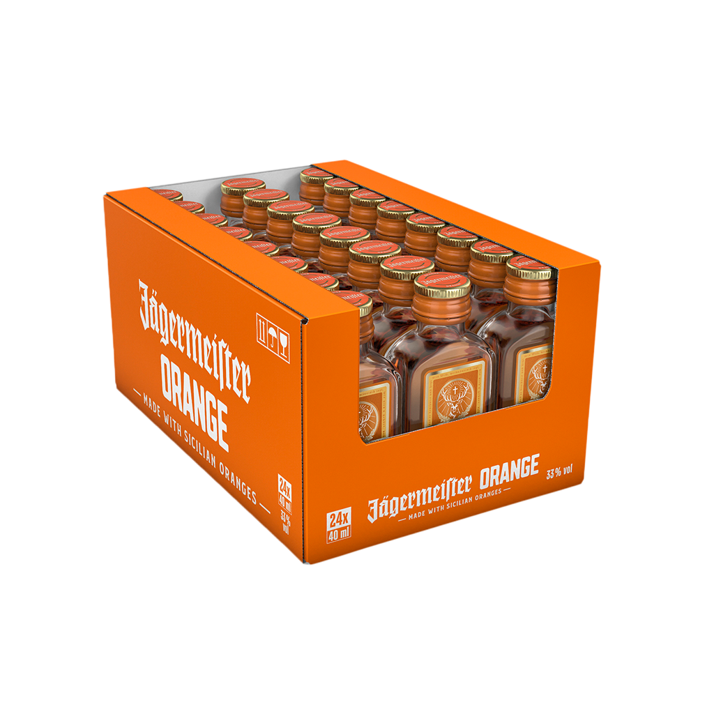 24 0.04l Fl Jägermeister Orange Vol. 33% 