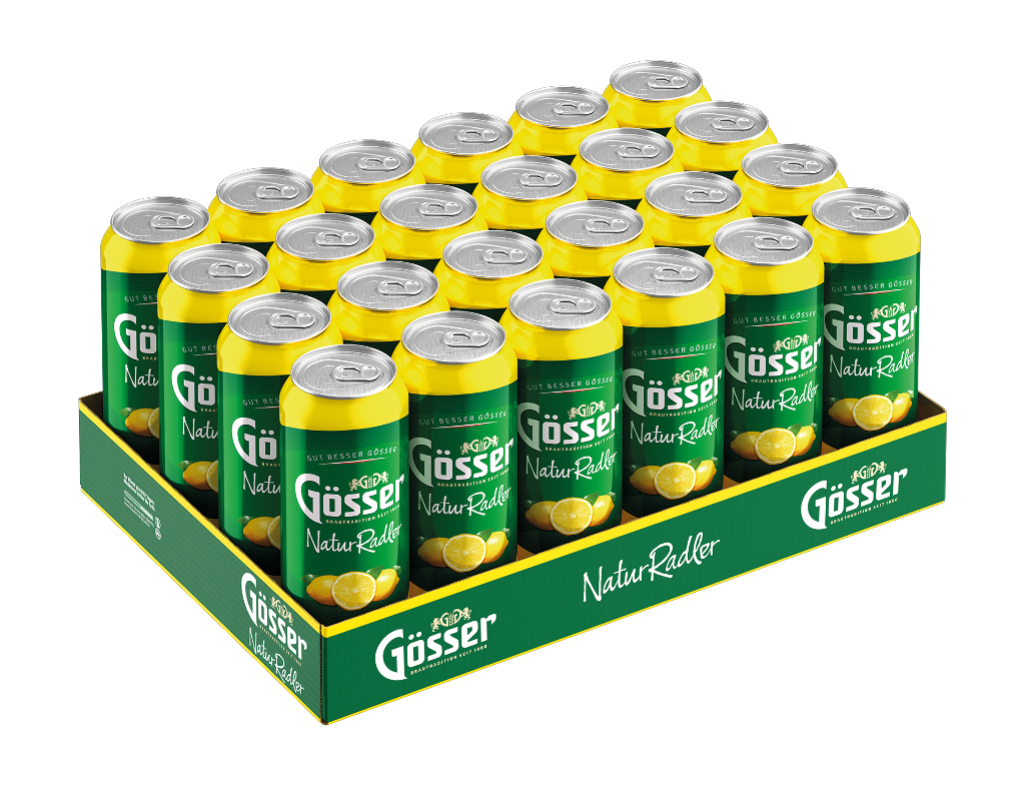 24 0.50l Ds Gösser Naturradler Zitrone Dose EWP 