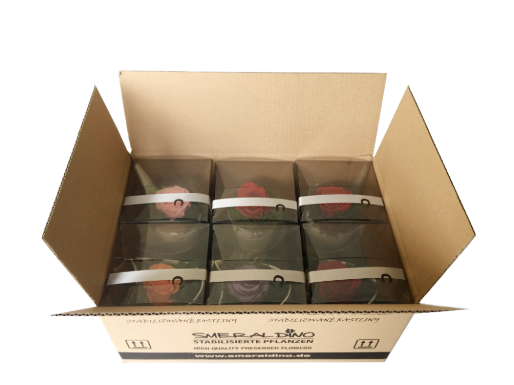 6 Stk Smeradlino Gesteck C, verschiedene Farben 