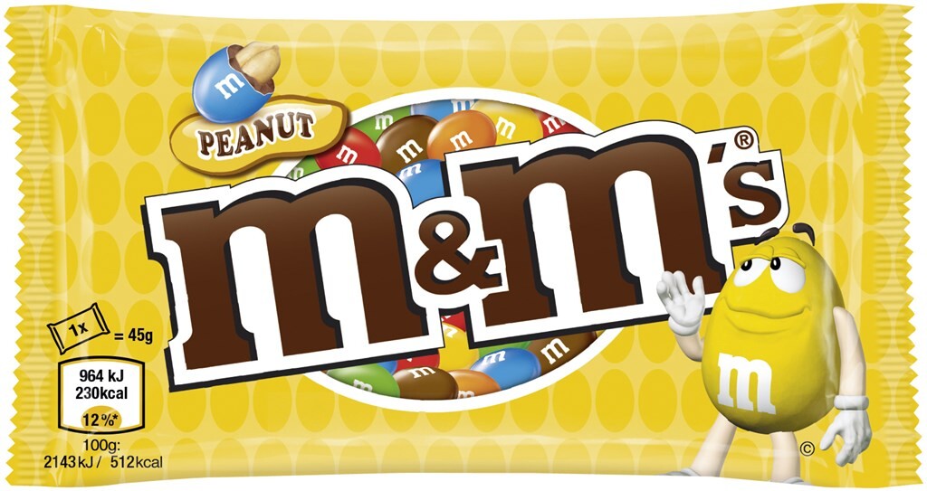 24 45 gr Pg M&M's Erdnuss 