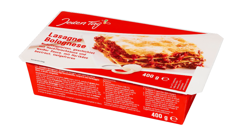 5 400g Pg TKK Jeden Tag Lasagne Bolognese 