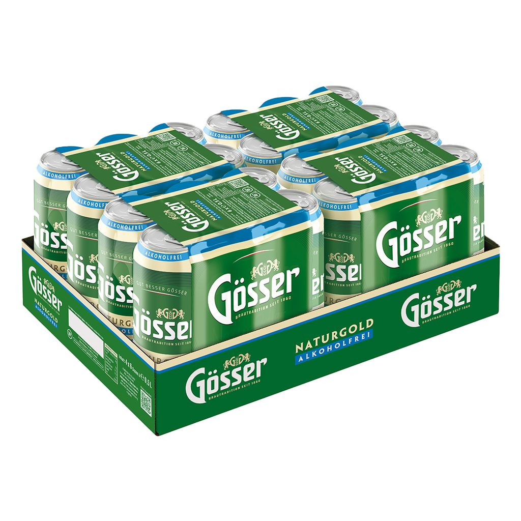 4 6/0.50MP Gösser Naturgold alkoholfrei Dose EWP 