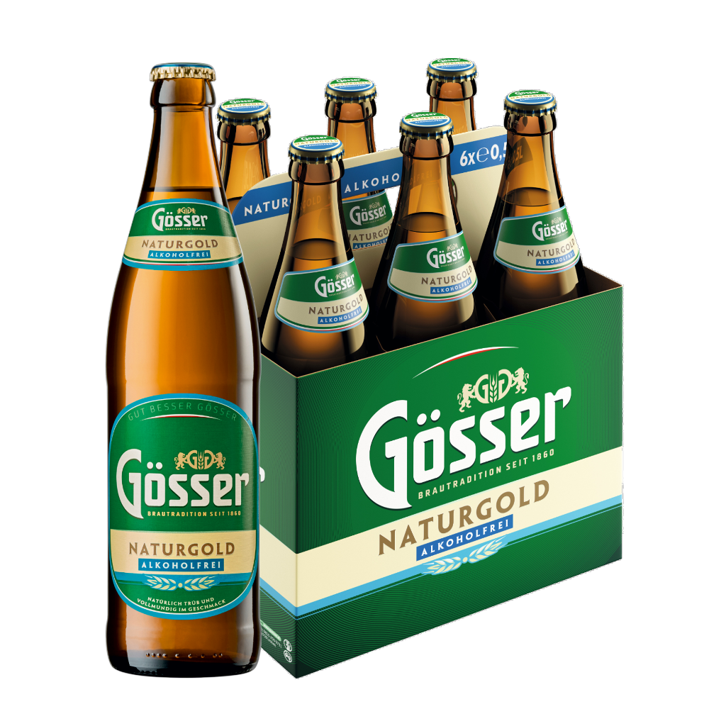 3 6/0.50 MP Gösser Naturgold Alkoholfreies Bier MW 