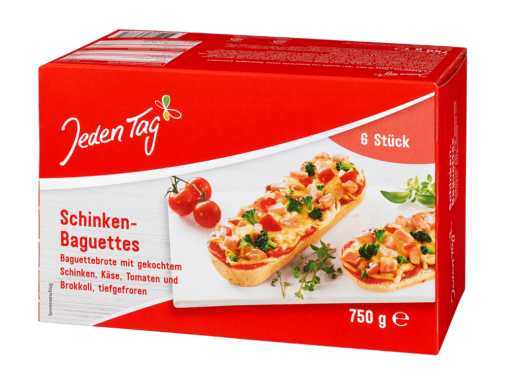 6 6erPg TKK Jeden Tag Baguette Schinken 