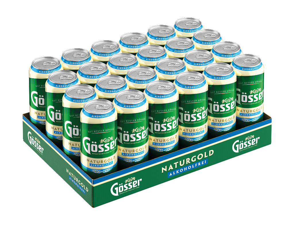 24 0.50l Ds Gösser Naturgold Alkoholfrei Dose 