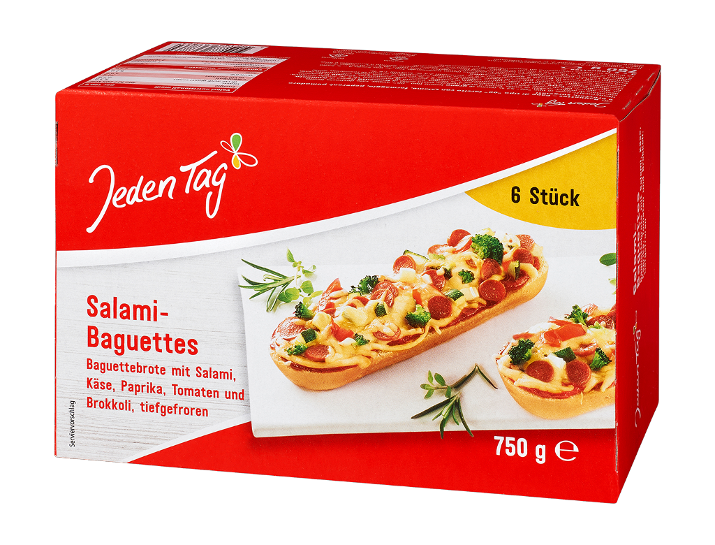 6 6erPg TKK Jeden Tag Baguette Salami 