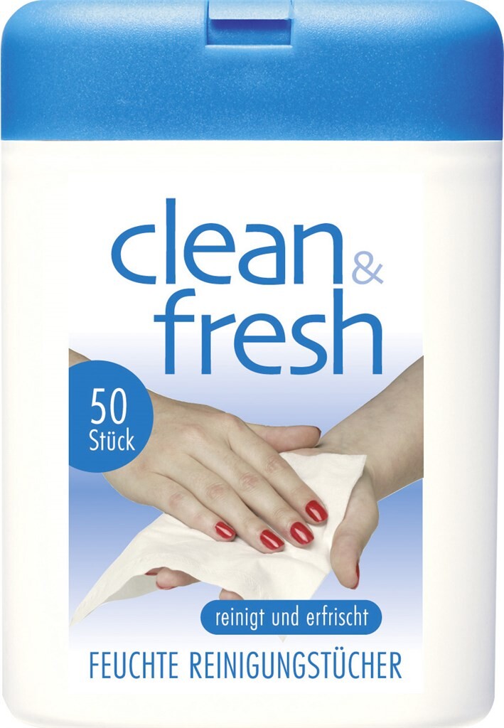 12 50 St clean & fresh Reinigungstücher 