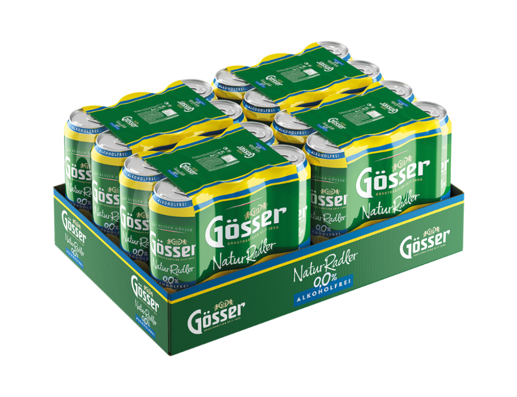 4 6/0.50 MP Gösser Naturradler Zitrone 0,0% Dose 