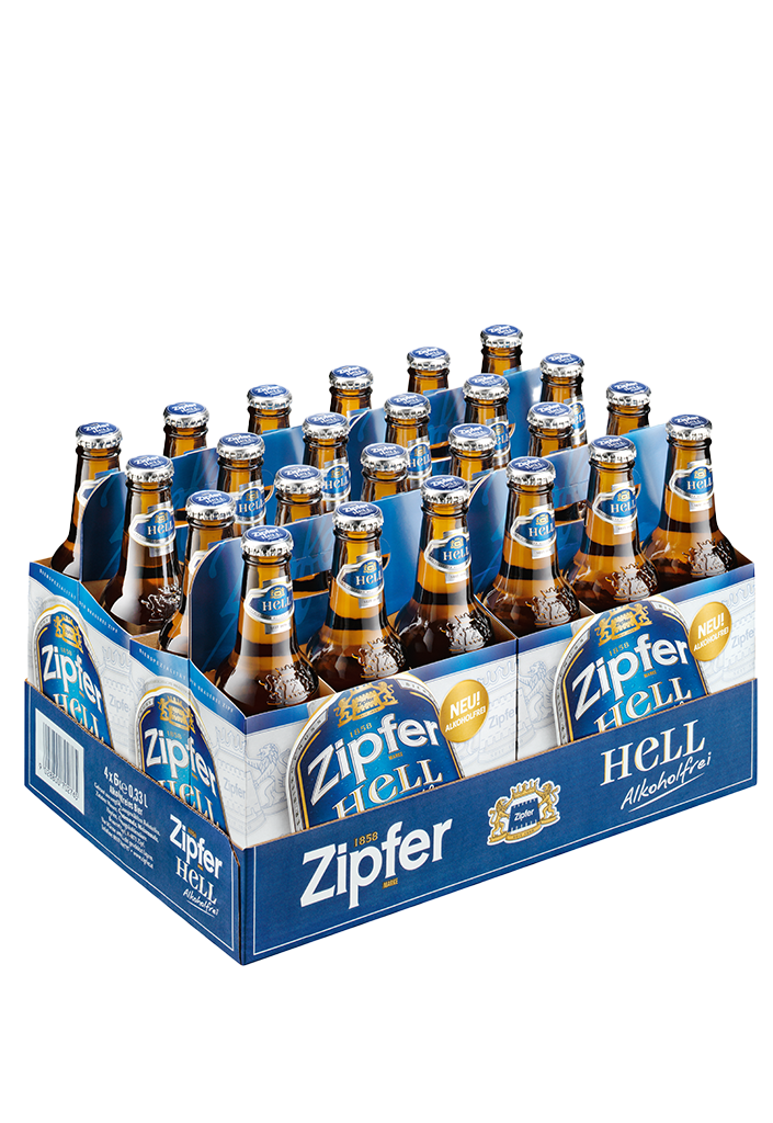 4 6/0.33MP Zipfer Hell Alkoholfreies Bier EW 