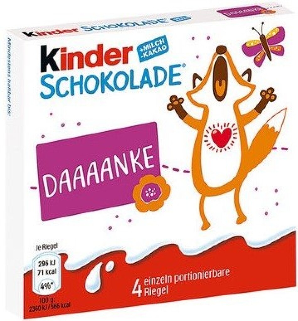 20 50 gr Pg Ferrero Kinder Schokolade T4 