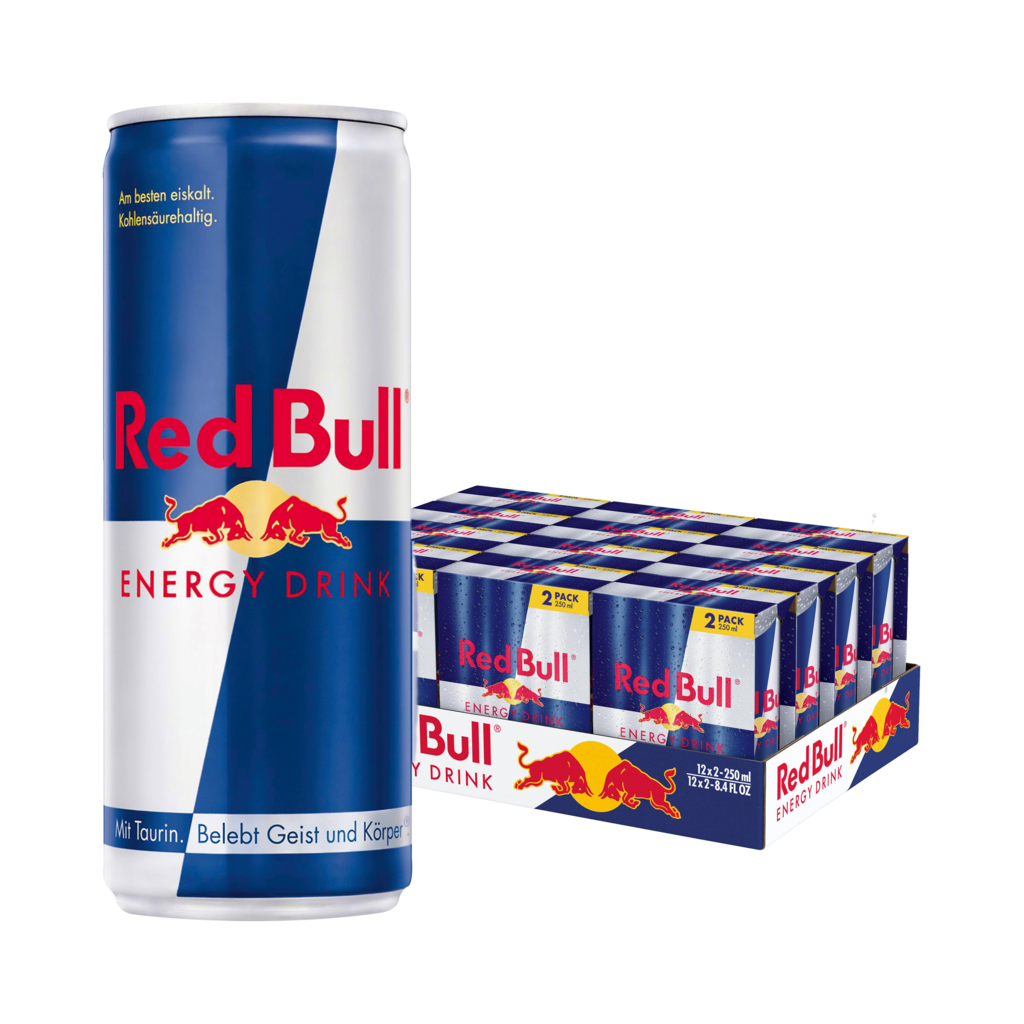 12 2er Pg Red Bull Energy Drink 0.25l Dose 