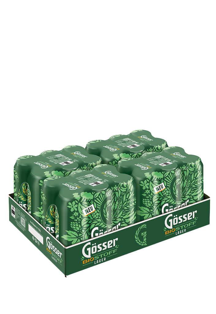 4 6/0.50MP Gösser Biostoff Lager Dose EWP 
