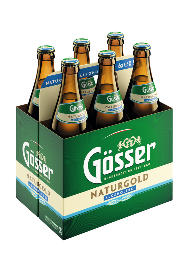 3 6/0.50MP Gösser Naturgold Alkoholfreies Bier MW 